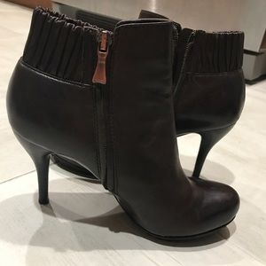 Max Studio Brown Leather Bootie